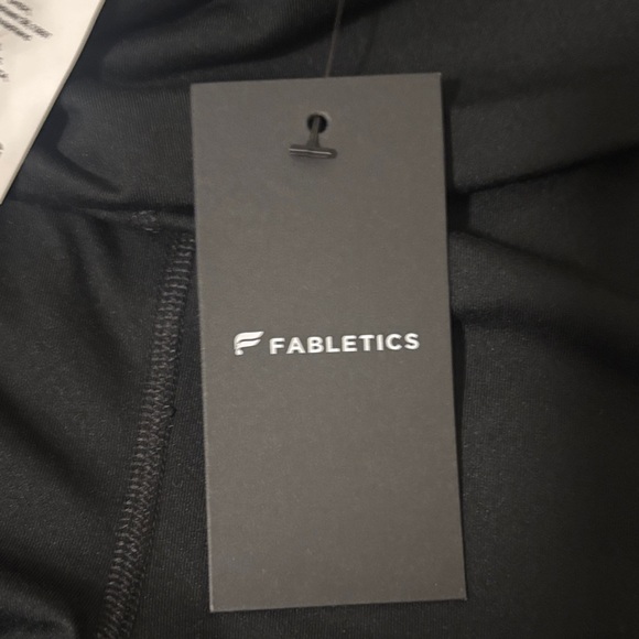 Fabletics Black Performance Leggings fold over leggings - Picture 6 of 9